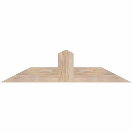 Ekena Millwork Portland Smooth Timber Gable Bracket, Douglas Fir, 48"W x 12"H x 3 1/2"D x 5 1/2"F, 6/12 Pitch GBW048X12X0406POR00SDF
